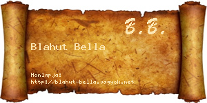 Blahut Bella névjegykártya